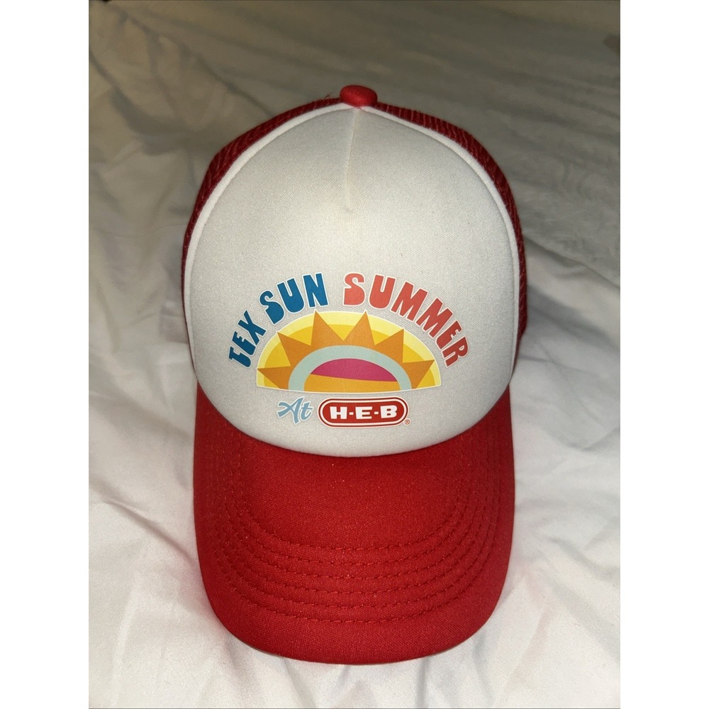 H.E.B. TEX SUN SUMMER HAT- HEB Trucker Cap Promo‎